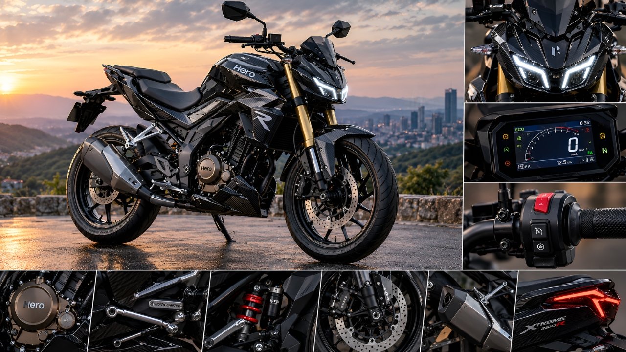 Nuevo Hero Xtreme 250R Carbon Edition: primer vistazo, quickshifter, control de crucero y más novedades